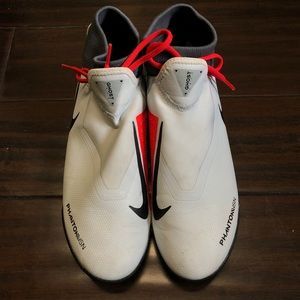 NIKE PHANTOM VSN PRO DF FG Soccer Cleats PURE PLATINUM AO3266-060 Sz 9.5 (EU43)